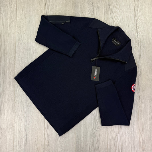 Canada Goose Men’s Navy 1/4 Zip-up Fleece - Medium