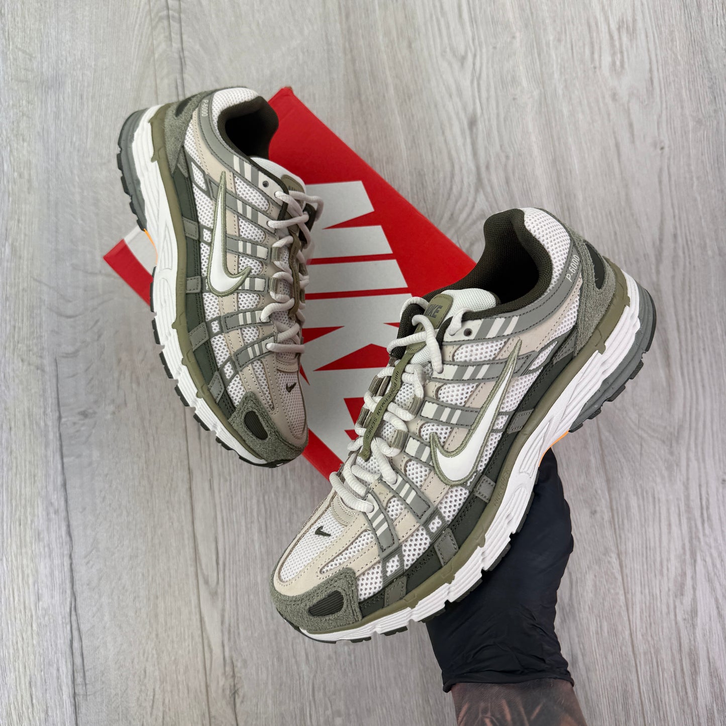 Nike Men’s P-6000 Phantom-Cargo Khaki Trainers