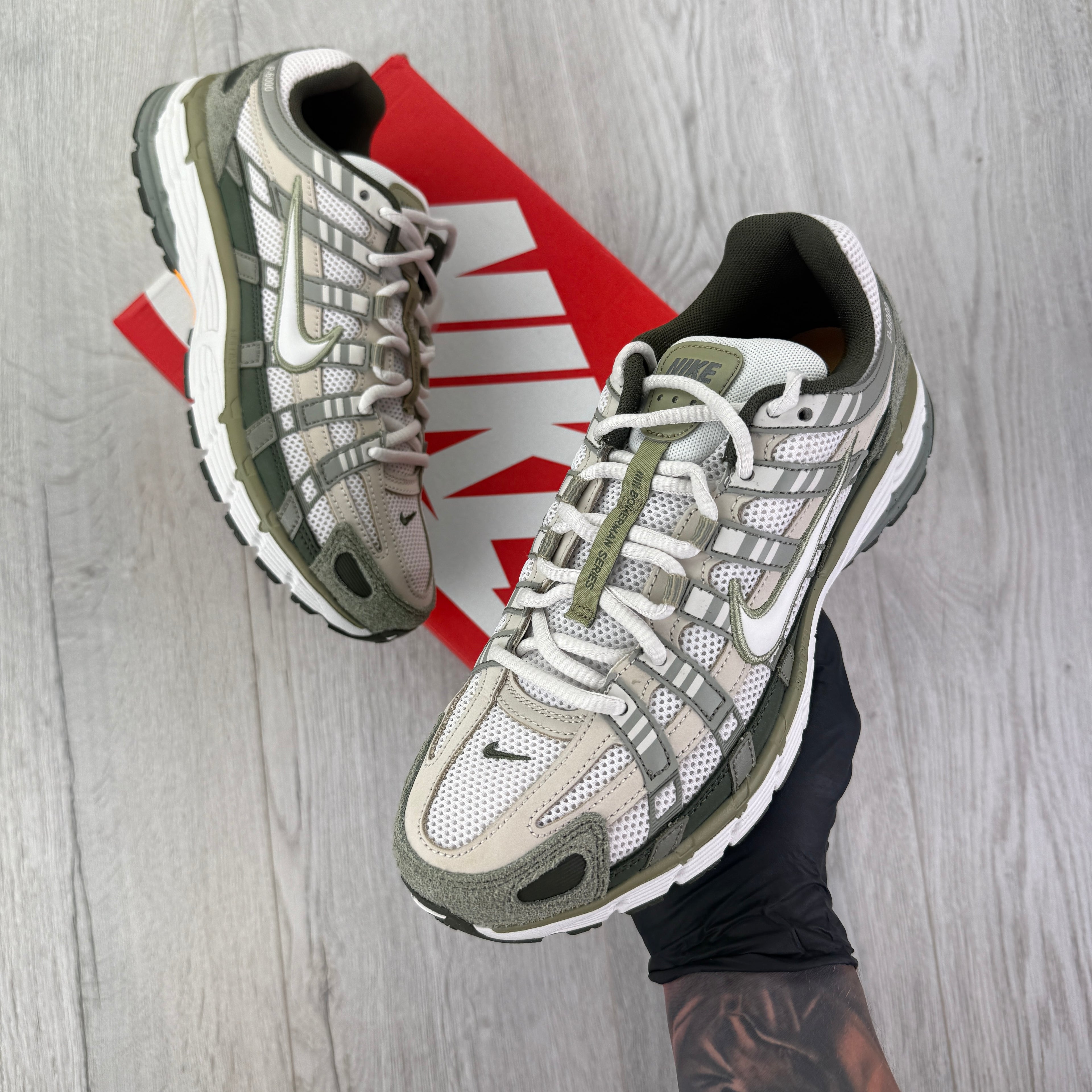 Nike Men’s P-6000 Phantom-Cargo Khaki Trainers