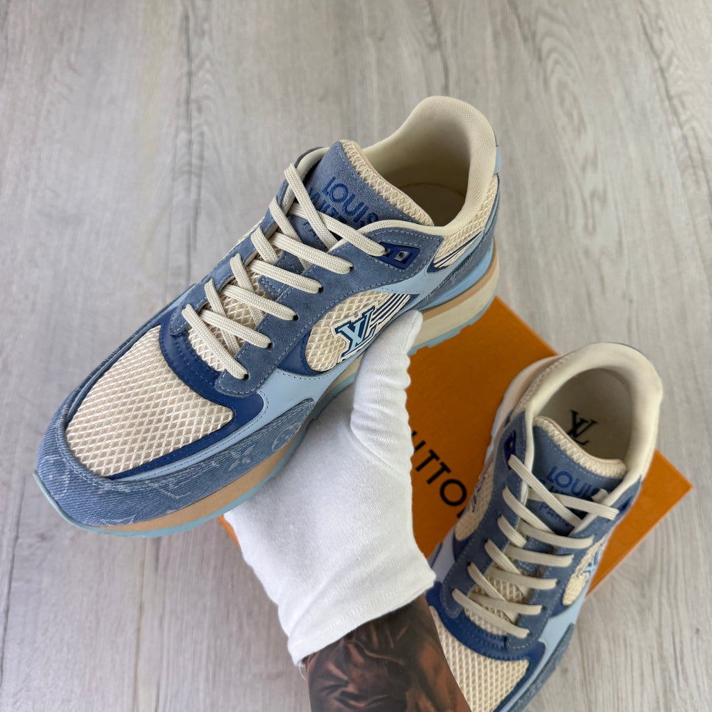 Louis Vuitton Men’s Blue Run Away Trainers - Uk 7.5 (Fit Uk 8)