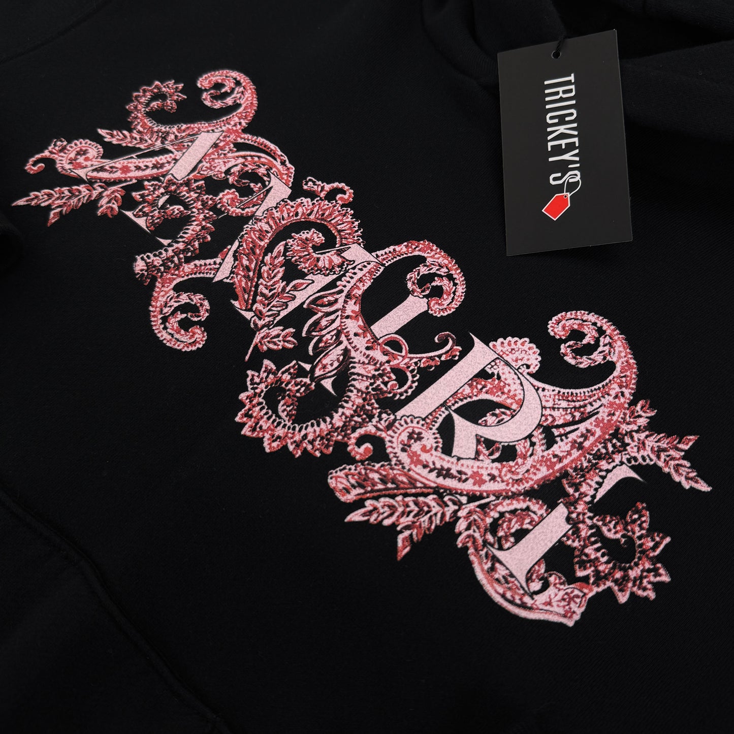 Amiri Men’s Black Pullover Hoodie - Small