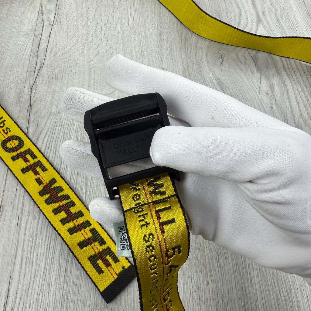 Off-white Men’s Classic Industrial Yellow Black Belt