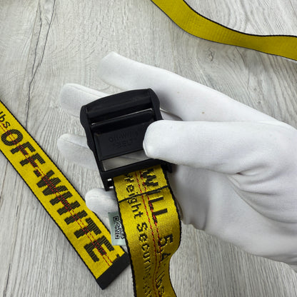 Off-white Men’s Classic Industrial Yellow Black Belt