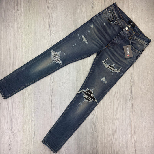 Amiri Men’s MX1 Distressed Jeans - Uk 31