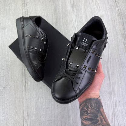 Valentino Men’s Black Untitled Rockstud Trainers
