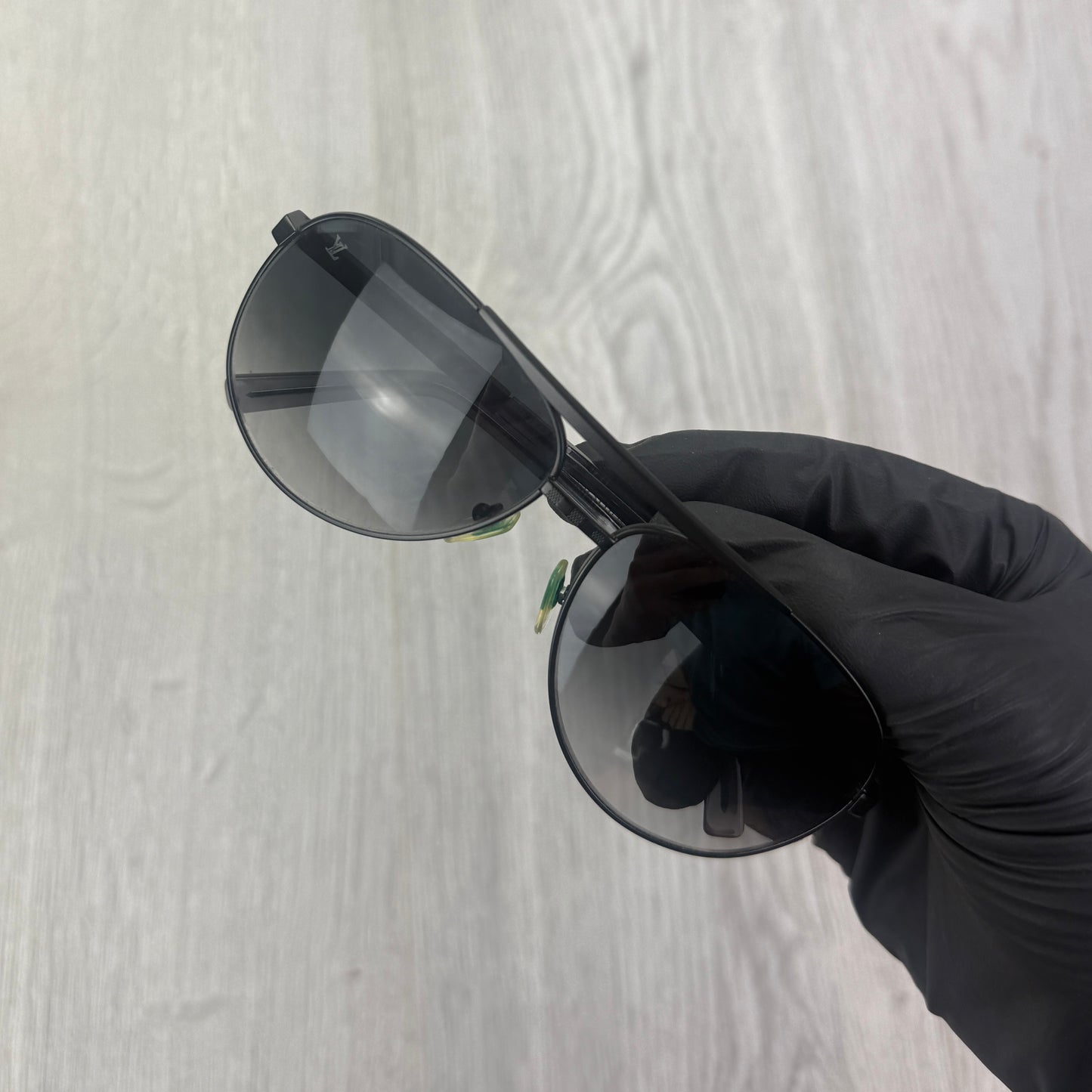 Louis Vuitton Men’s Black Attitude Pilote Sunglasses