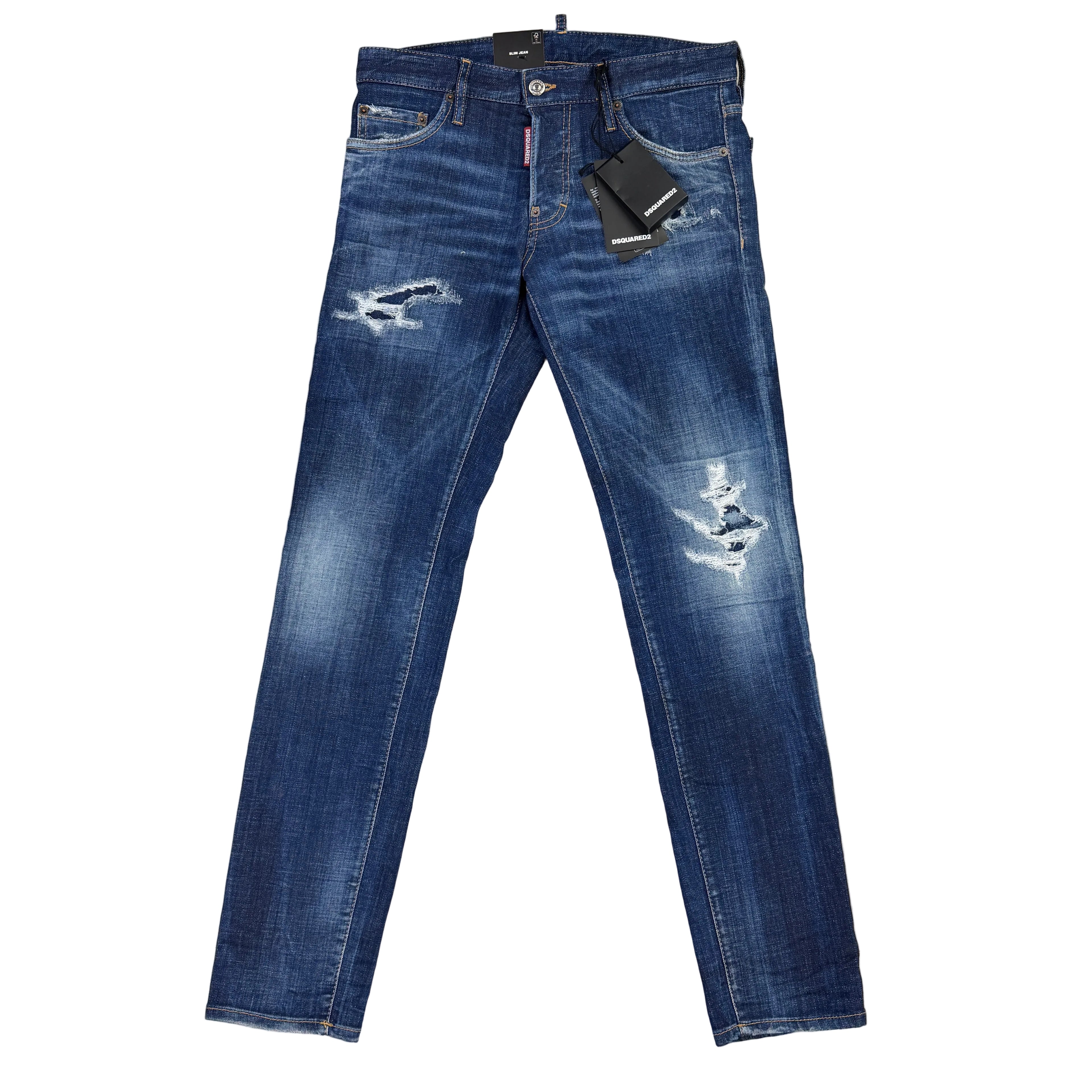 Dsquared2 Men’s Blue Distressed Jeans - 46 (Uk 30)