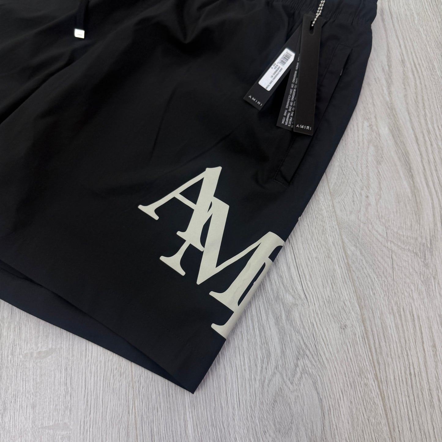 Amiri Men’s Black Swim Shorts - Medium