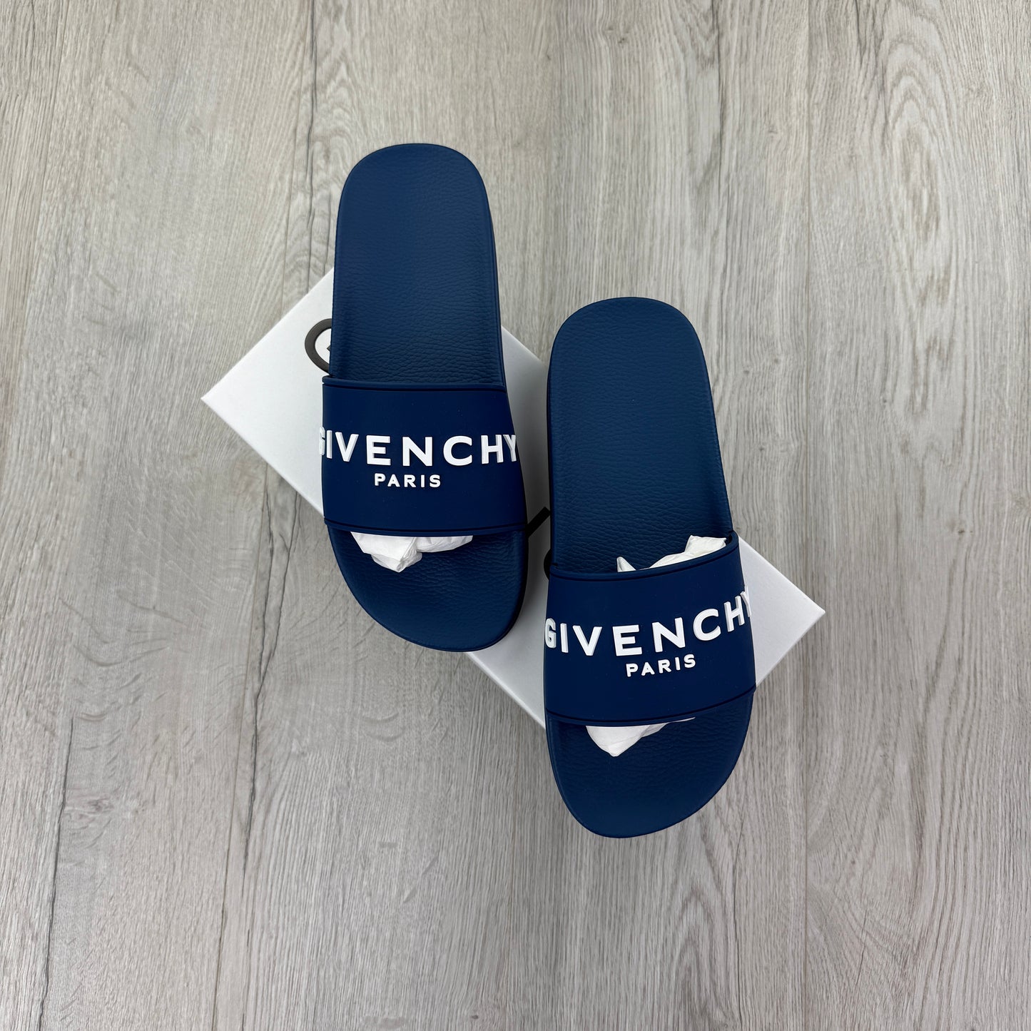 Givenchy Men’s Deep Blue Sliders