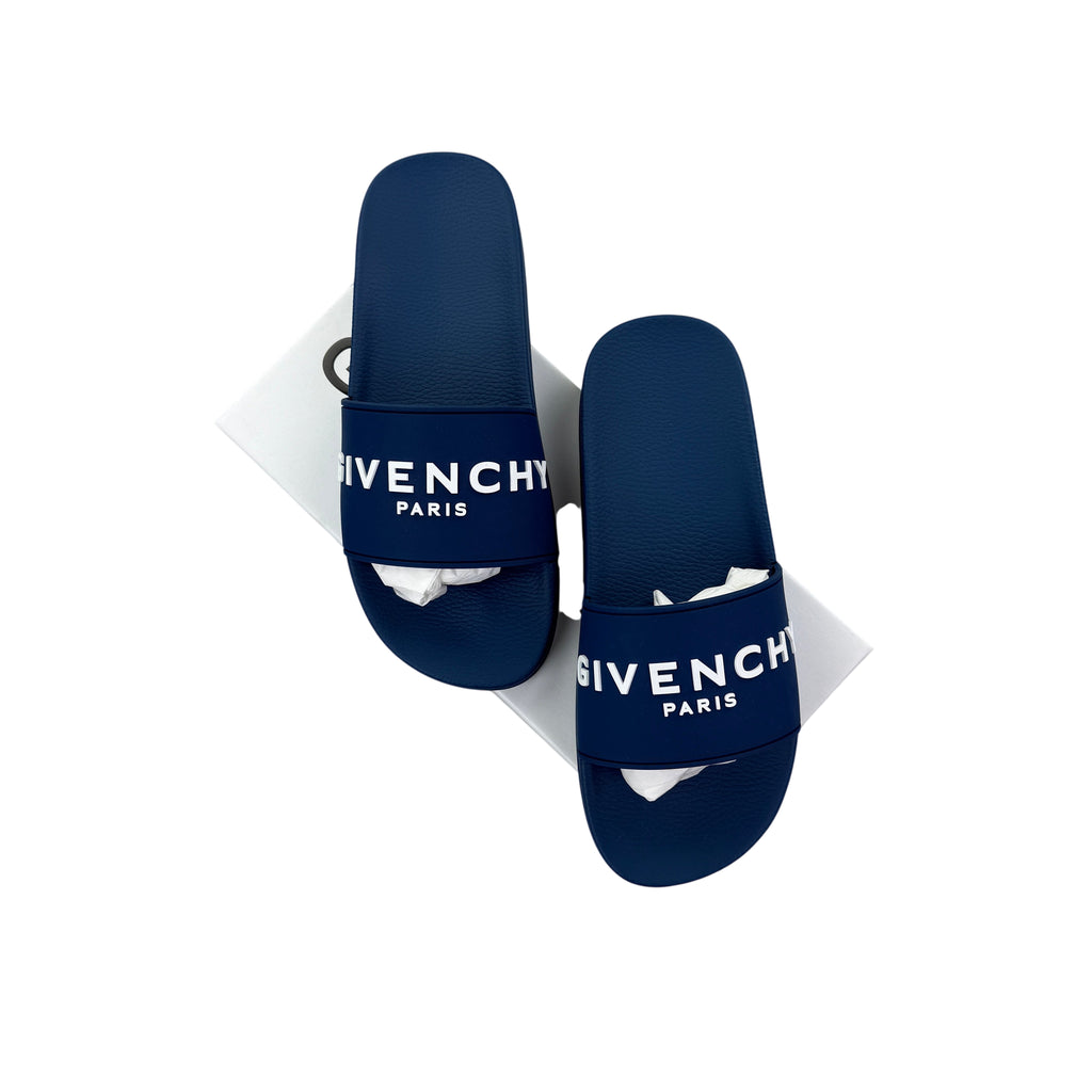 Givenchy Men’s Deep Blue Sliders