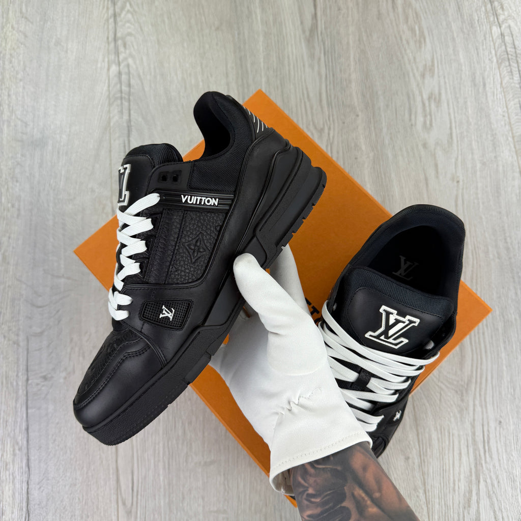 Louis Vuitton Men’s Black & White Trainers - Uk 8.5 (Fit 9)