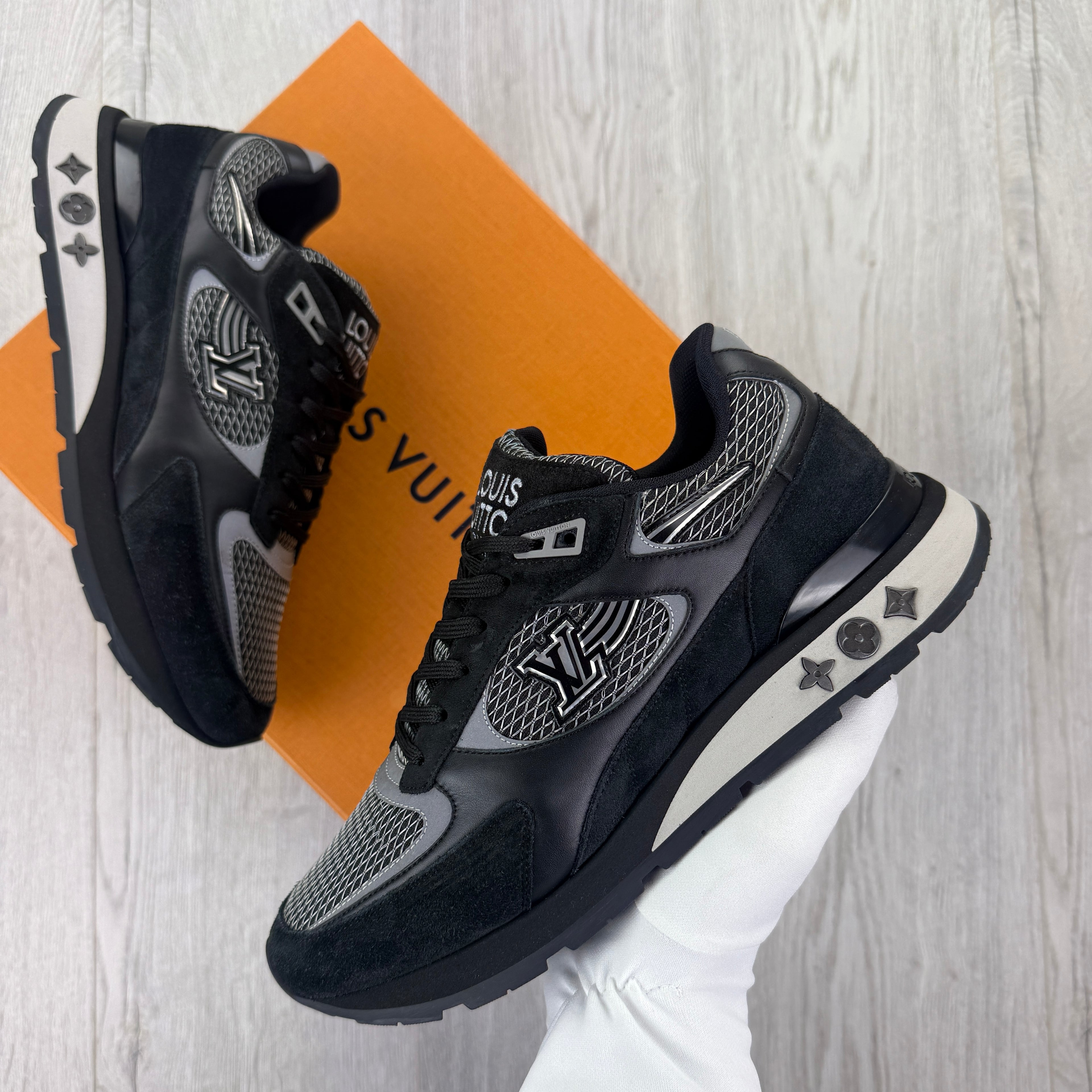 Louis Vuitton Men’s Black Run Away Trainers - Uk 6 (Fit Uk 7)