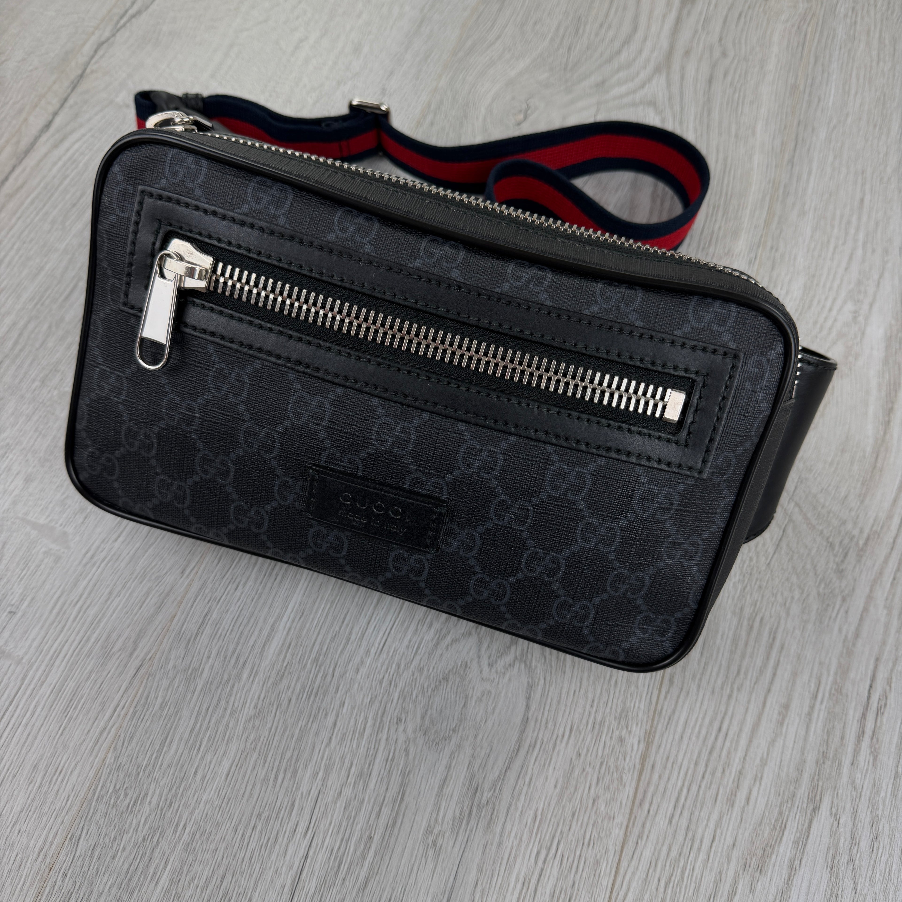 Gucci Men’s GG Black Belt Bag