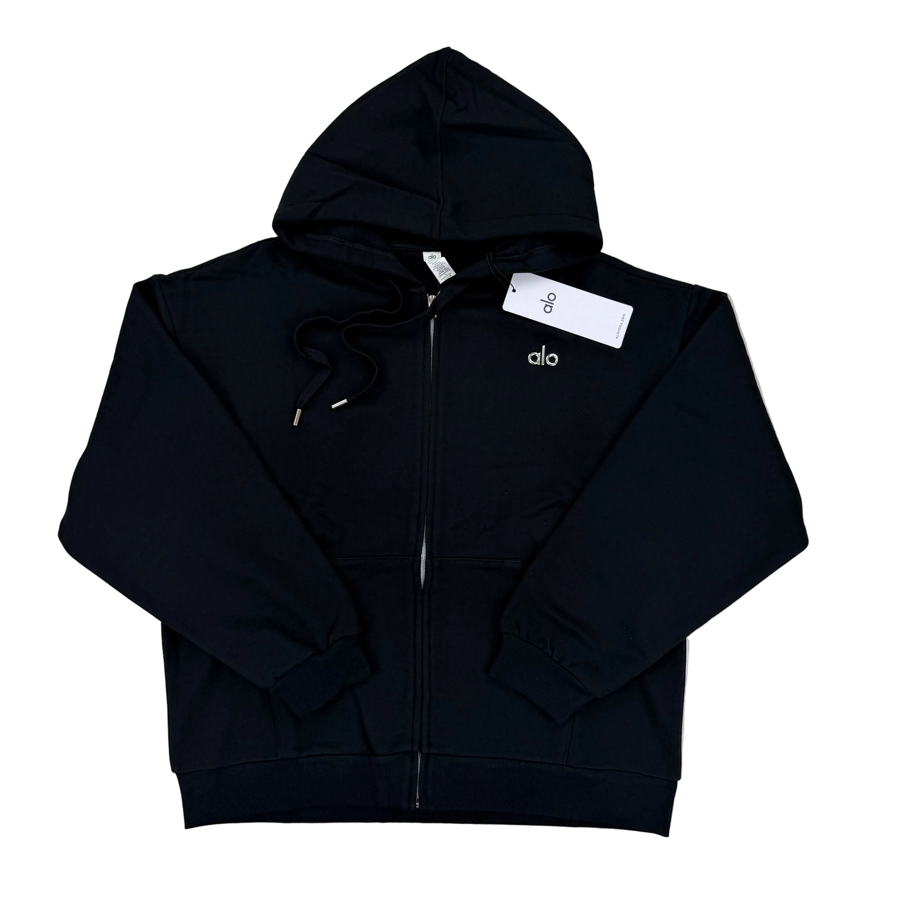 Alo Men’s Black Full Zip Hoodie