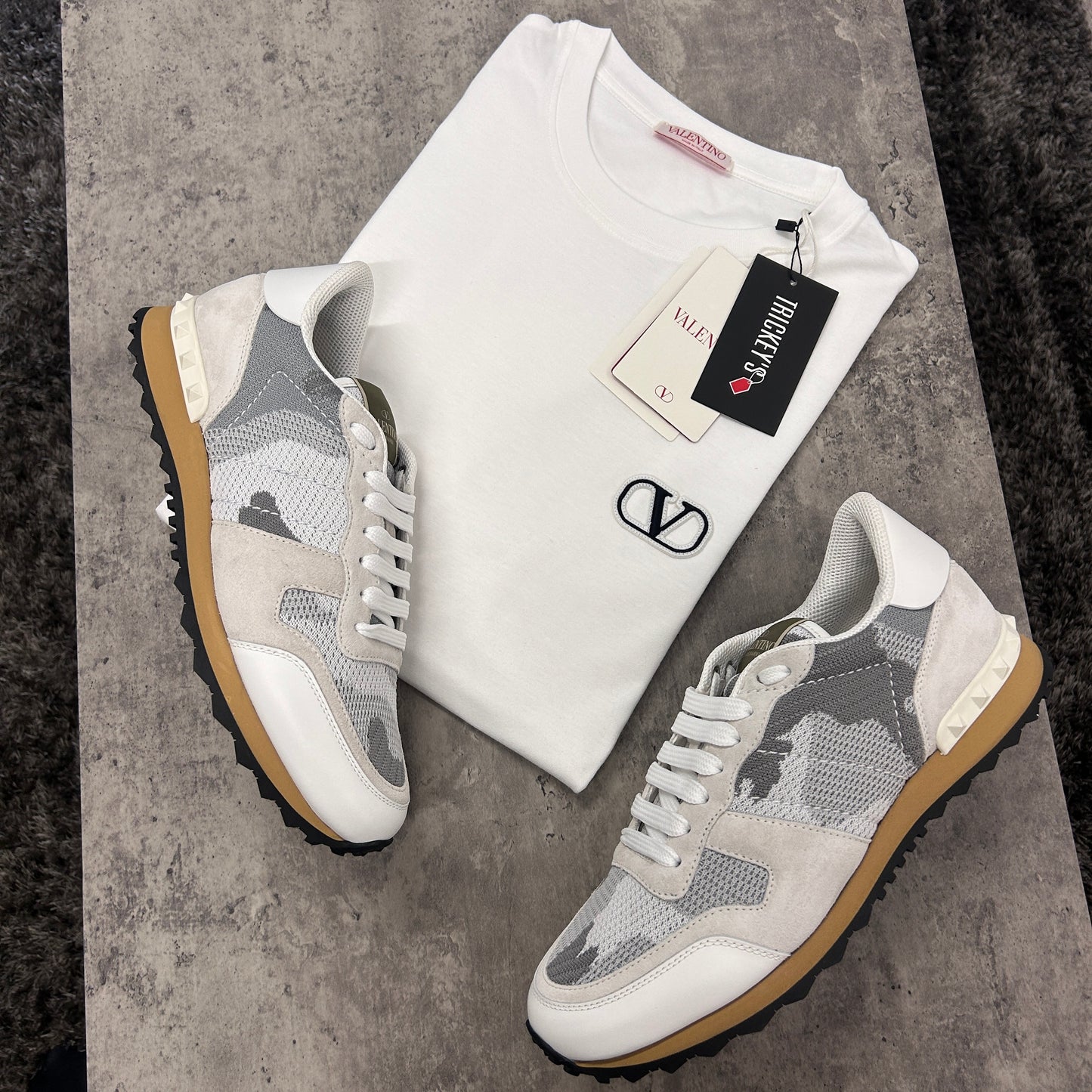 Valentino T-shirt & Rockrunner Set - All Sizes Available