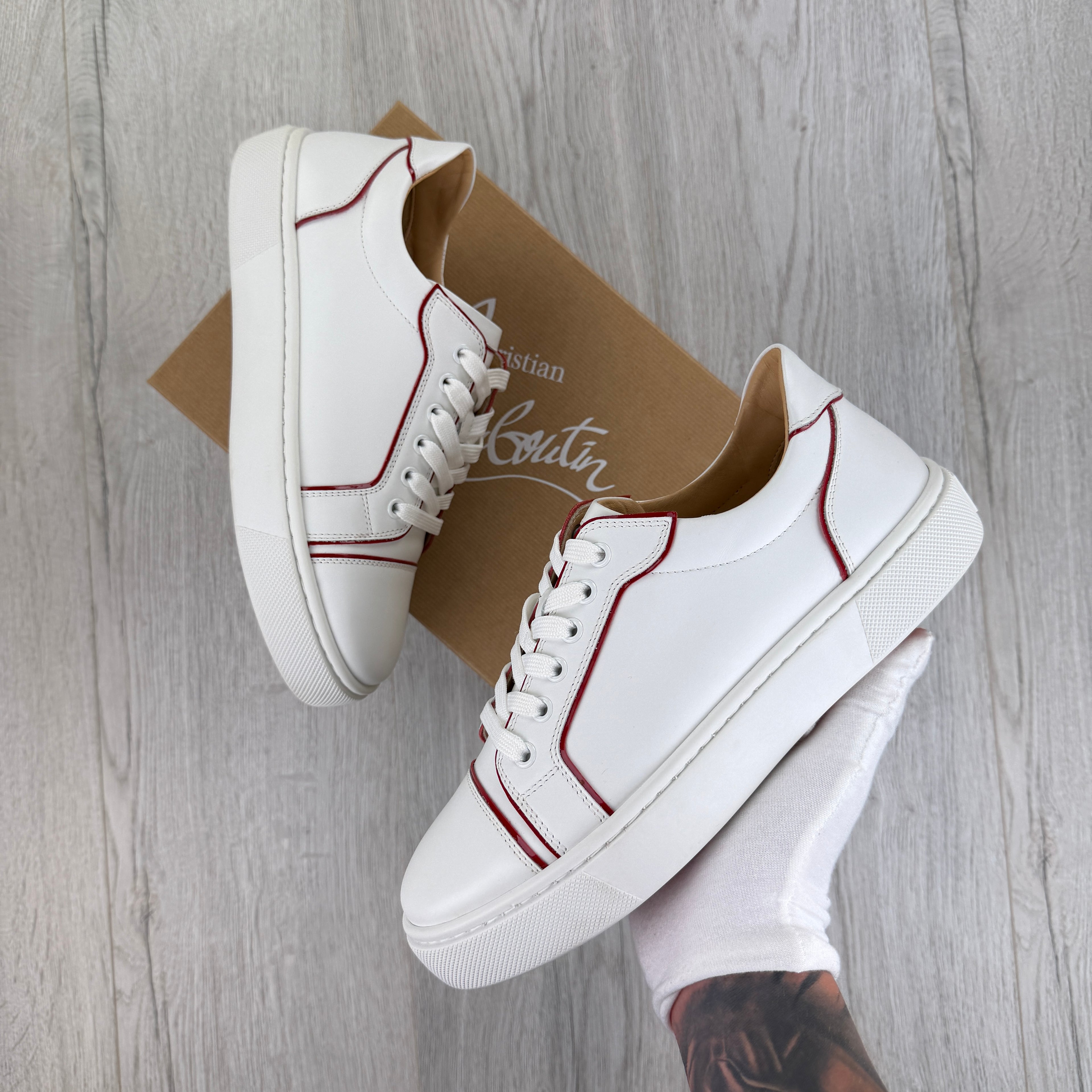 Christian Louboutin Women’s White Sneakers - 40.5 (Fit Uk 6.5/7)