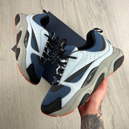 Dior B22 Light Blue Runners Orange Bottom - 41 (Fit Uk 7)