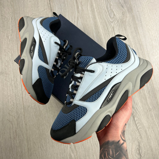 Dior B22 Light Blue Runners Orange Bottom - 41 (Fit Uk 7)