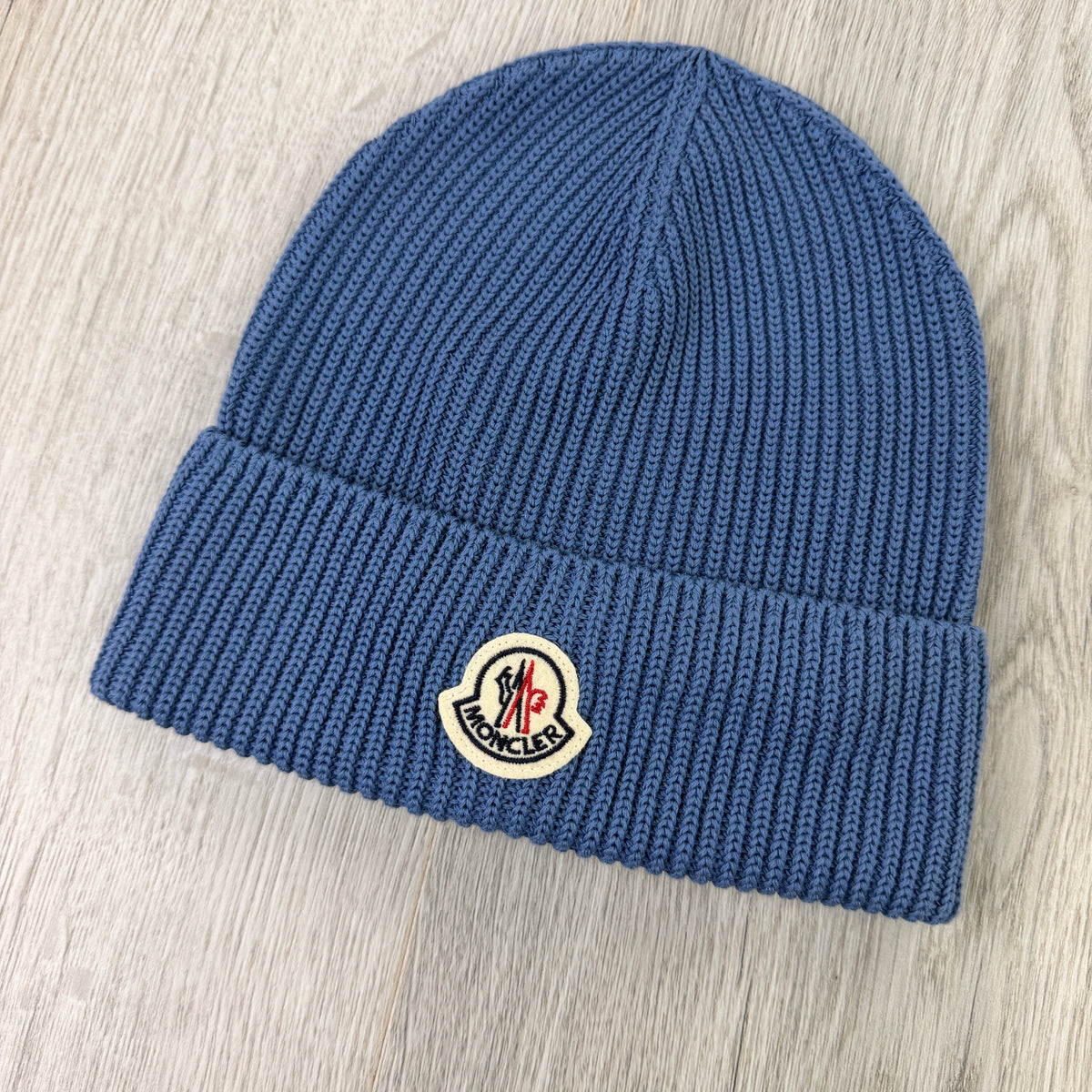 Moncler Men’s Blue Wool Beanie
