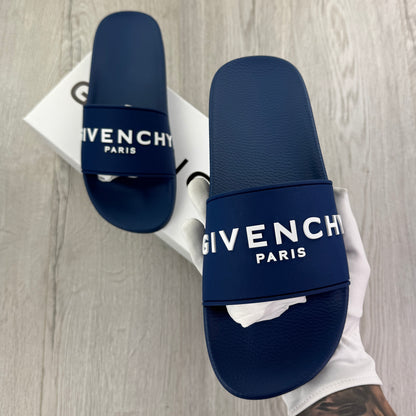 Givenchy Men’s Deep Blue Sliders