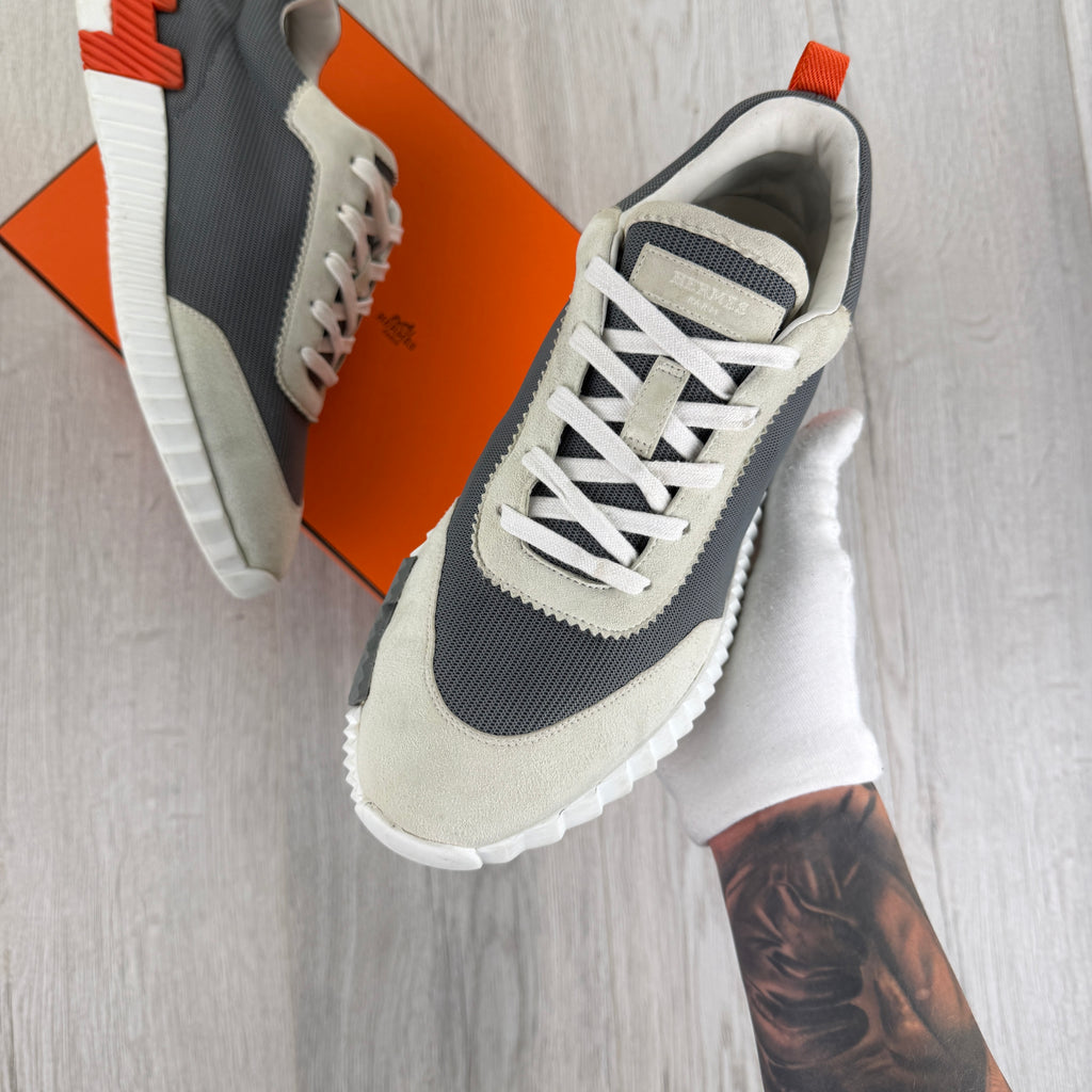 Hermes Men’s Beige Bouncing Sneakers - 43 (Uk 9)