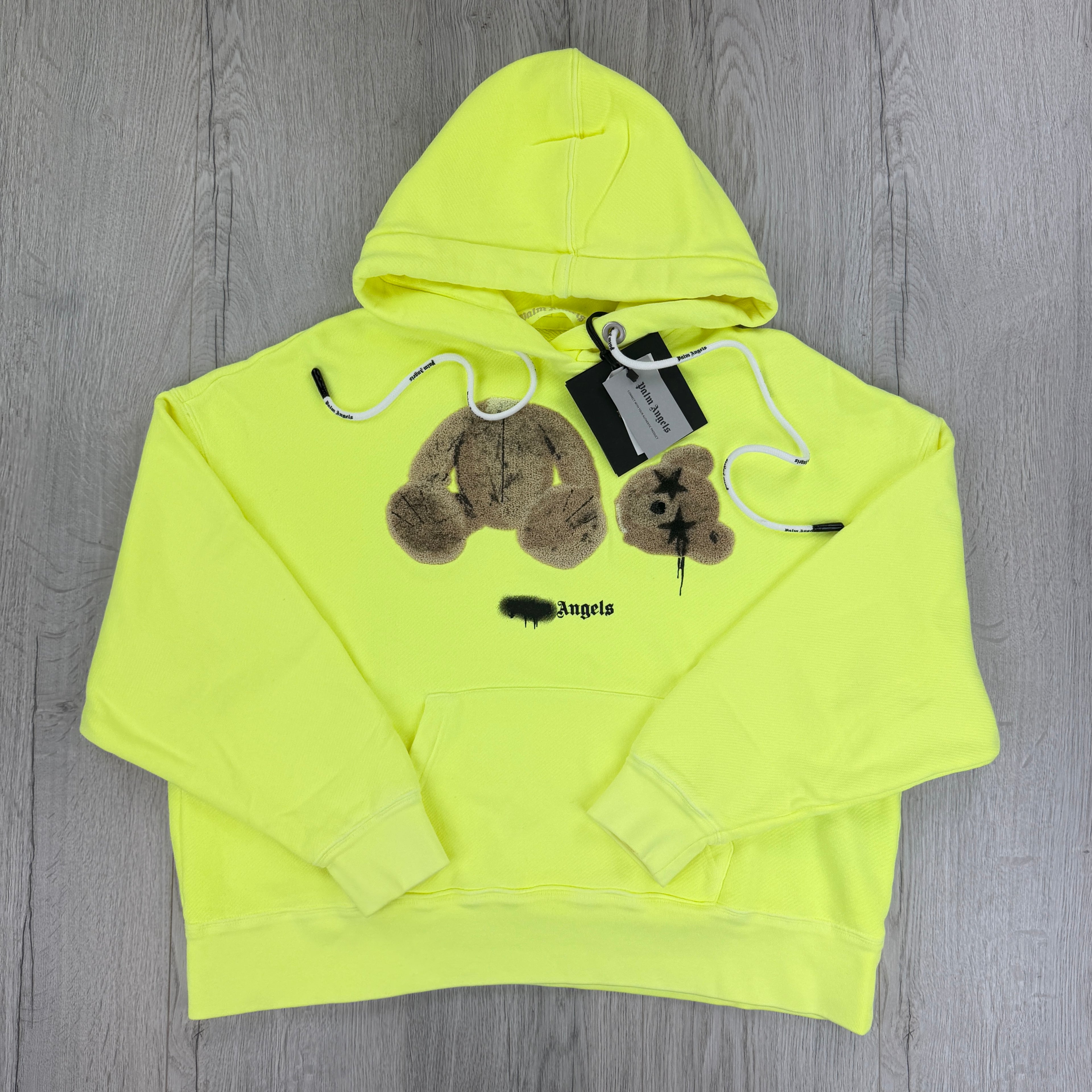 Palm Angels Kill The Bear Neon Yellow Hoodie