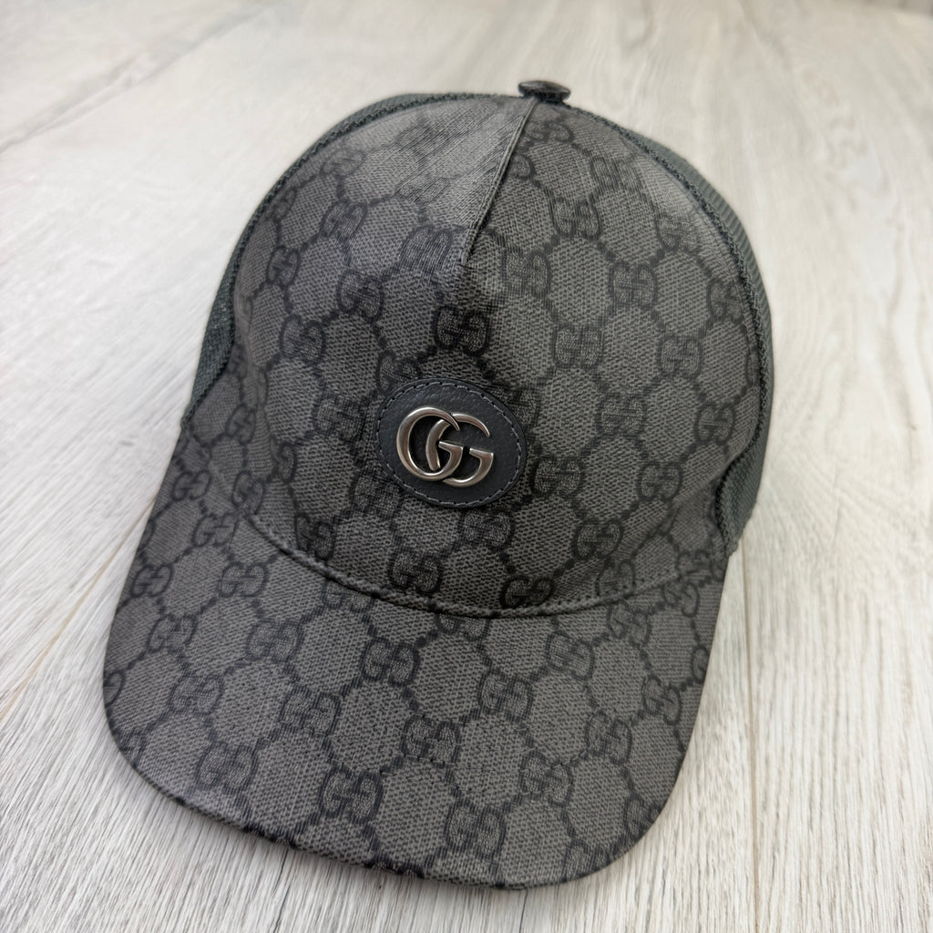Gucci Men’s GG Interlocking Dark Grey Baseball Cap