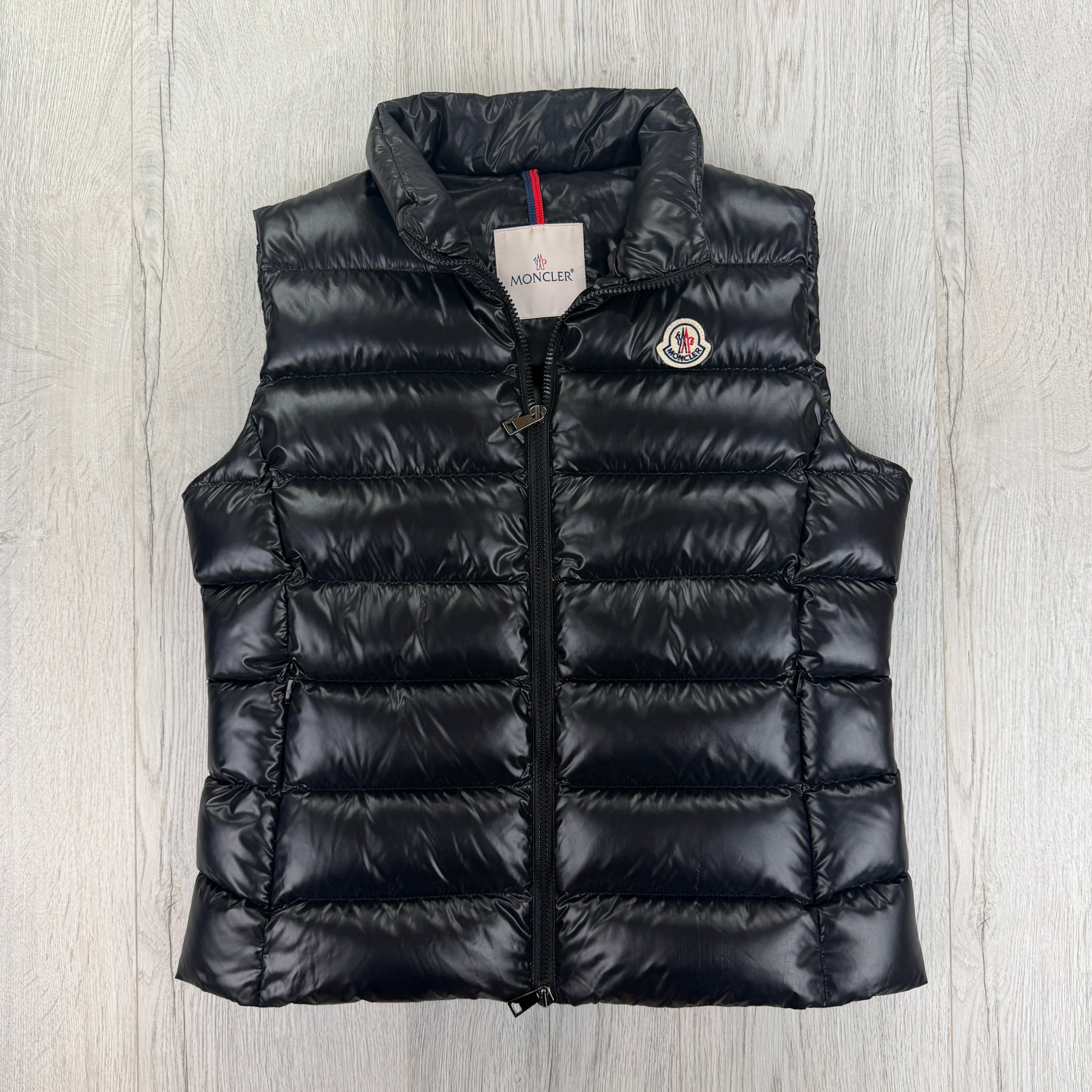 Moncler Women’s Black Ghany Quilted Down Vest Gilet - Size 4