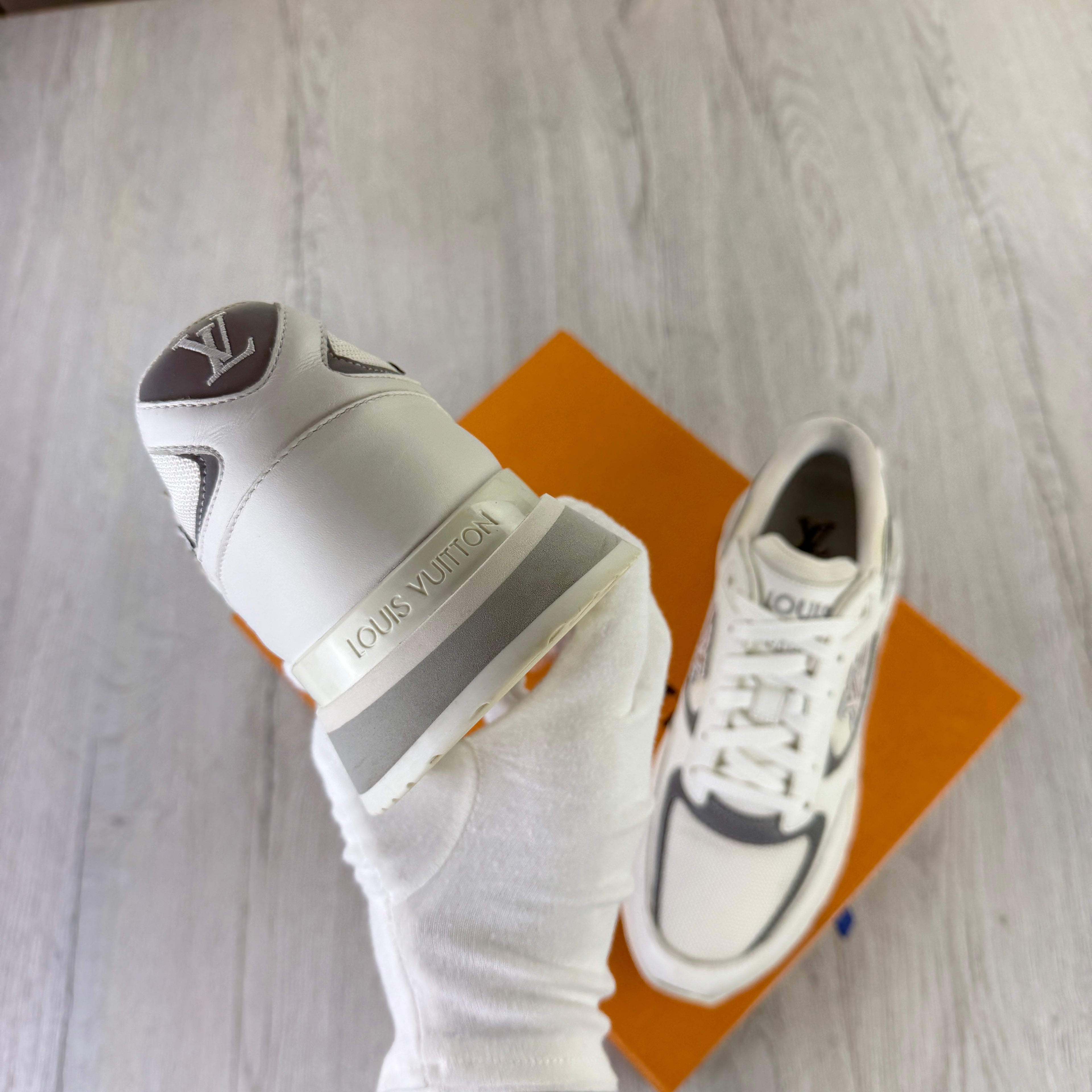 Louis Vuitton Men’s White Run Away Trainers - Uk 8 (Fit Uk 8.5)