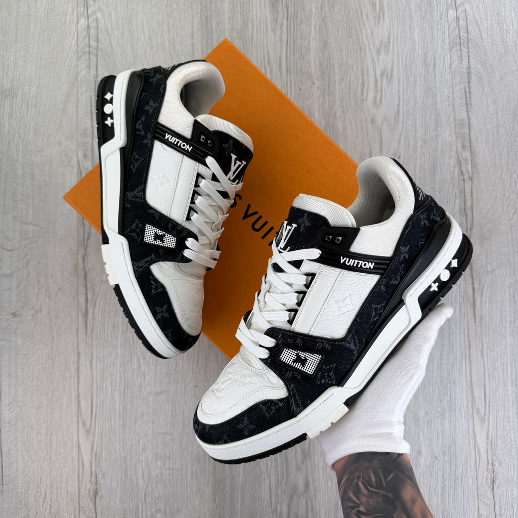 Louis Vuitton Men’s Black & White Low Trainers - Uk 11 (Fit 11.5)