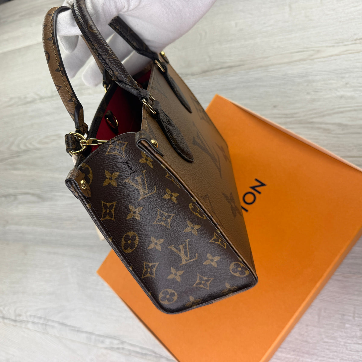 Louis Vuitton Women’s Brown Monogram Reverse OnTheGo PM Bag