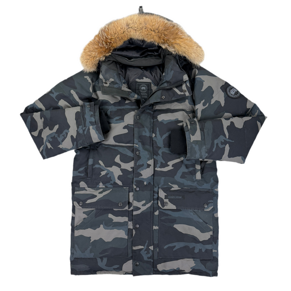 Canada Goose Men’s Black Badge Camo Emory Parker Jacket - Large