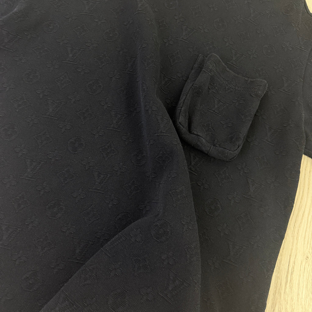 Louis Vuitton Men’s Navy Monogram 3D Pocket T-shirt - Small