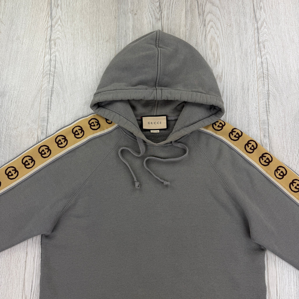 Gucci Men’s Grey Cotten Jersey Full Tracksuit - Medium