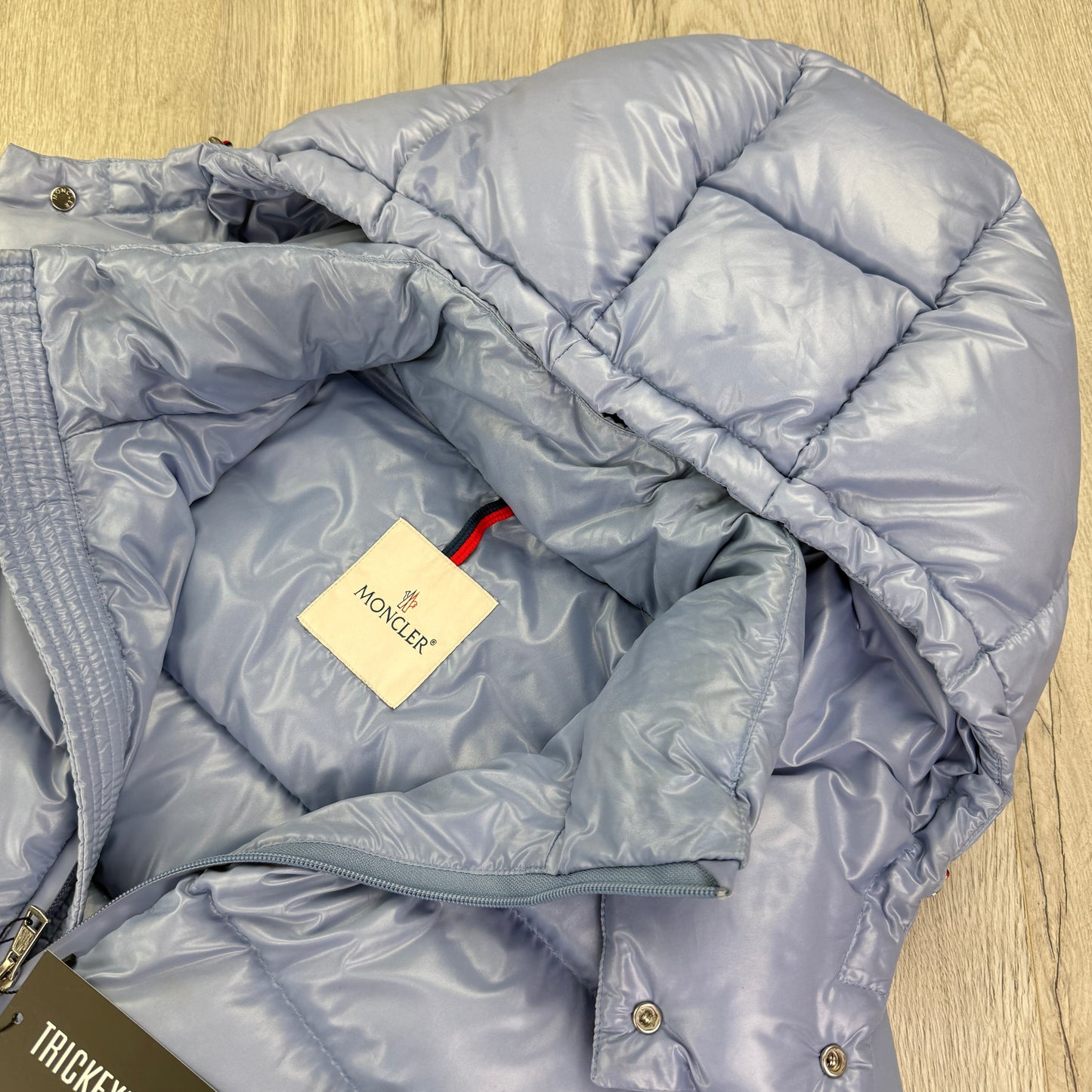 Moncler Men’s Cuvellier Baby Blue Zip-up Down Jacket - Size 3