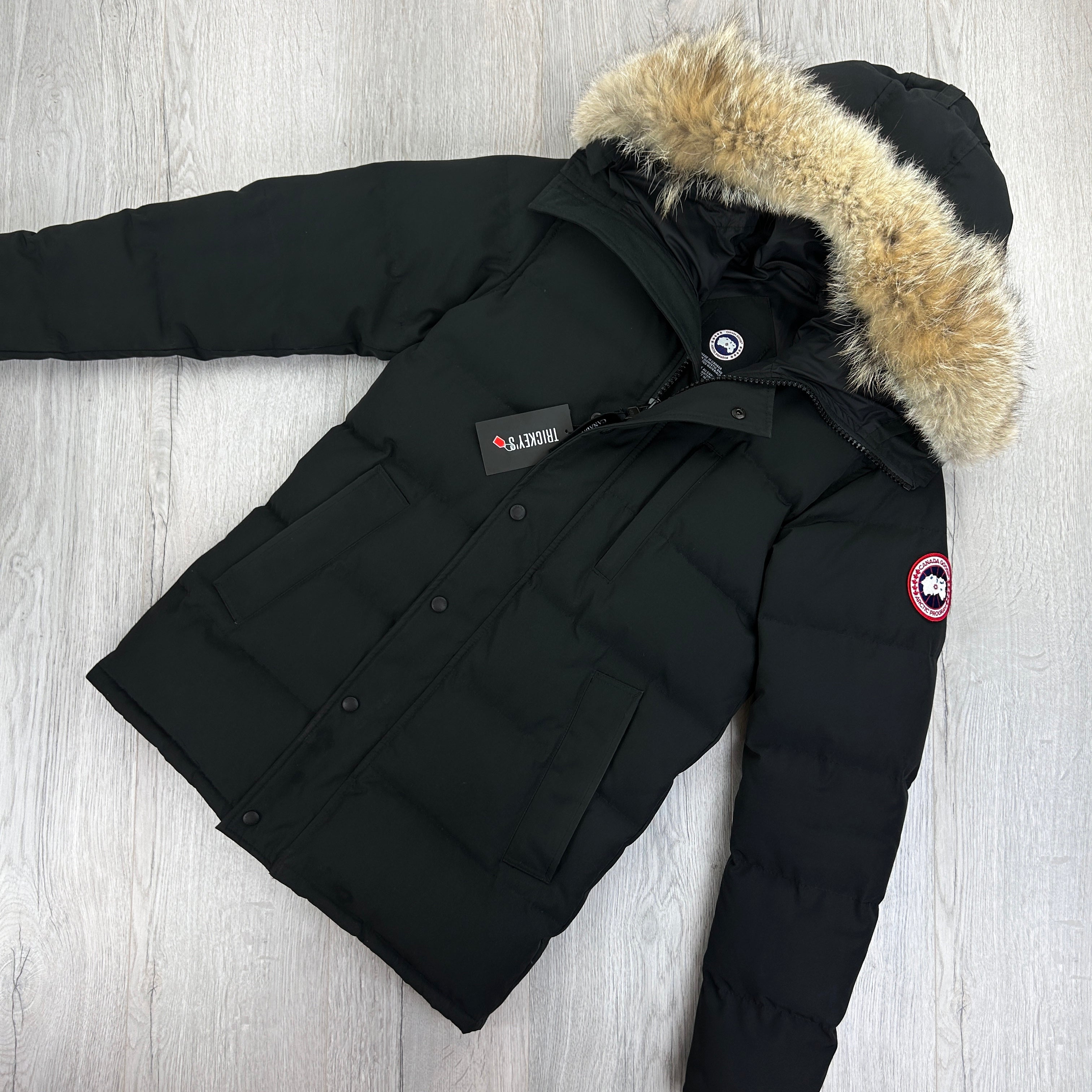 Canada Goose Men s Black Carson Parker Jacket Small Fusion Fit