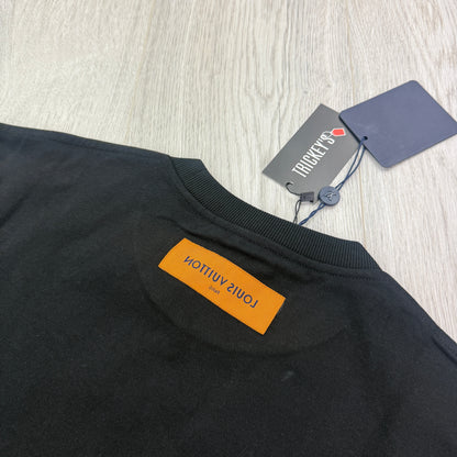 Louis Vuitton Men’s Black LV Spread Embroidered T-shirt - Small
