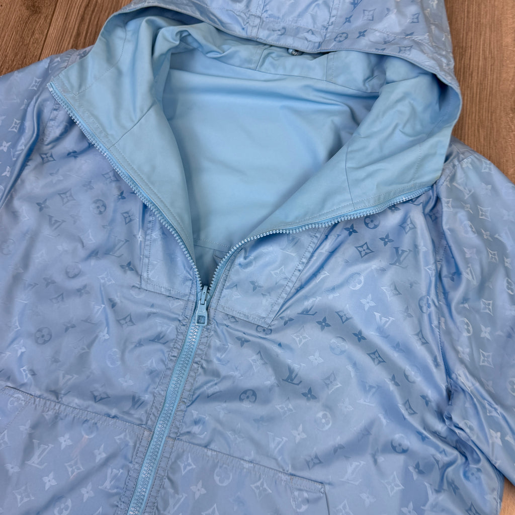 Louis Vuitton Men’s Monogram Reversible Blue Windbreaker Jacket - Size 50 (M/L)
