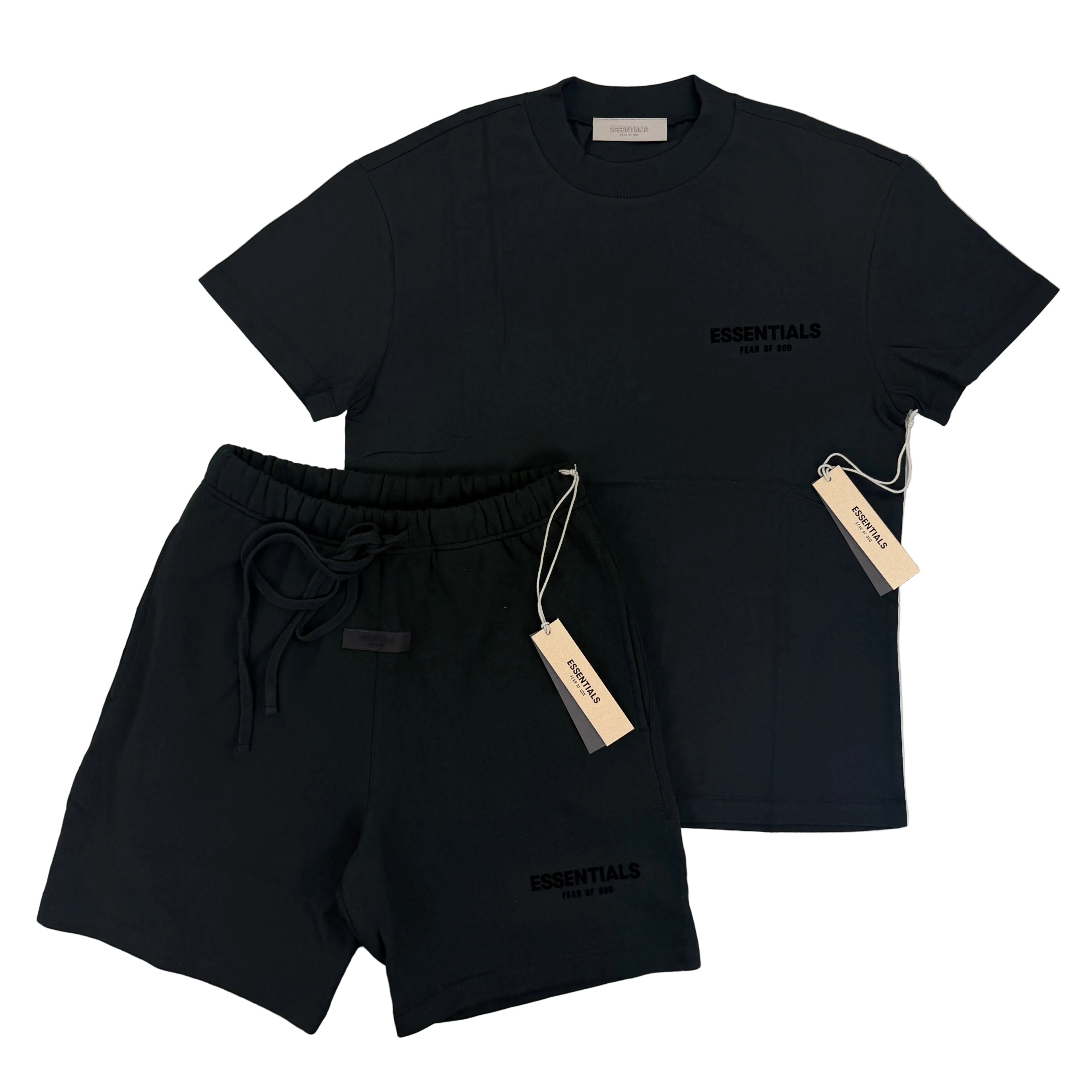 Essentials Men’s Black T-shirt & Short Set