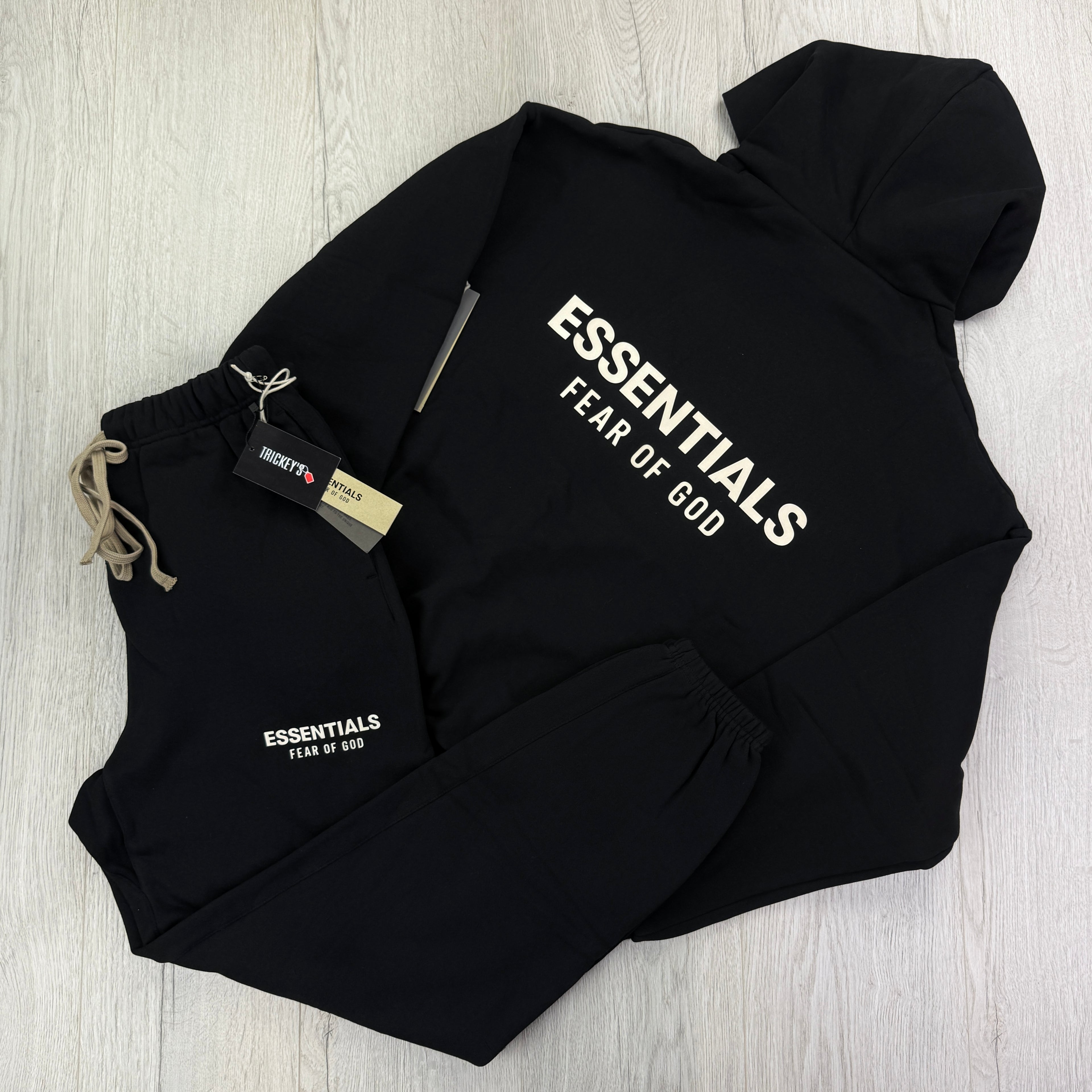 Fear of God Essentials Black & White Full Tracksuit