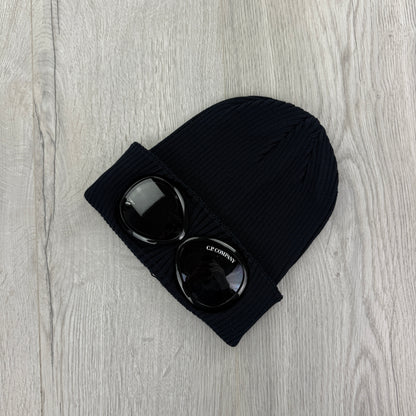 CP Company Men’s Navy Goggle Beanie