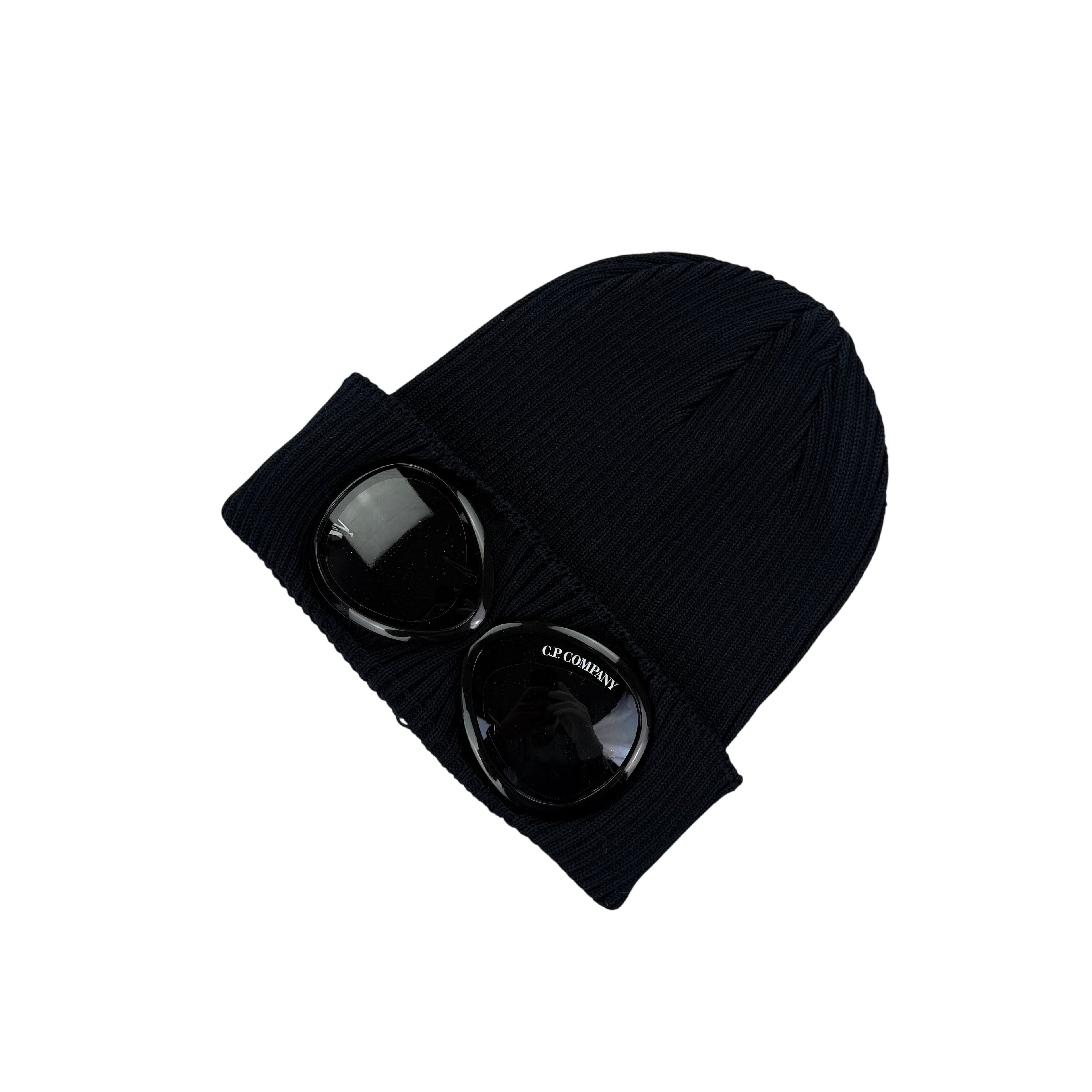 CP Company Men’s Navy Goggle Beanie