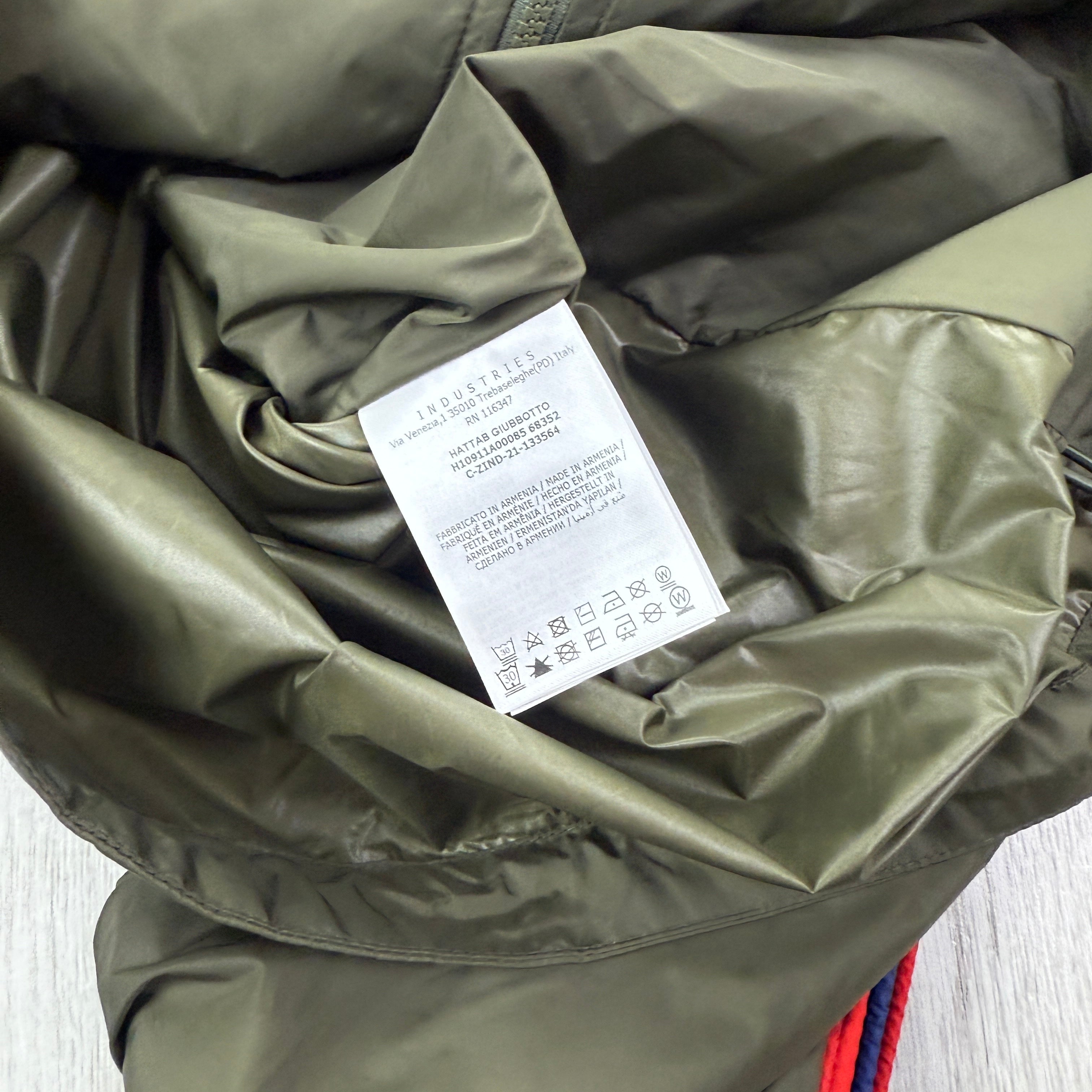 Moncler Men’s Hattab Khaki Zip-up Windbreaker Jacket - Size 5