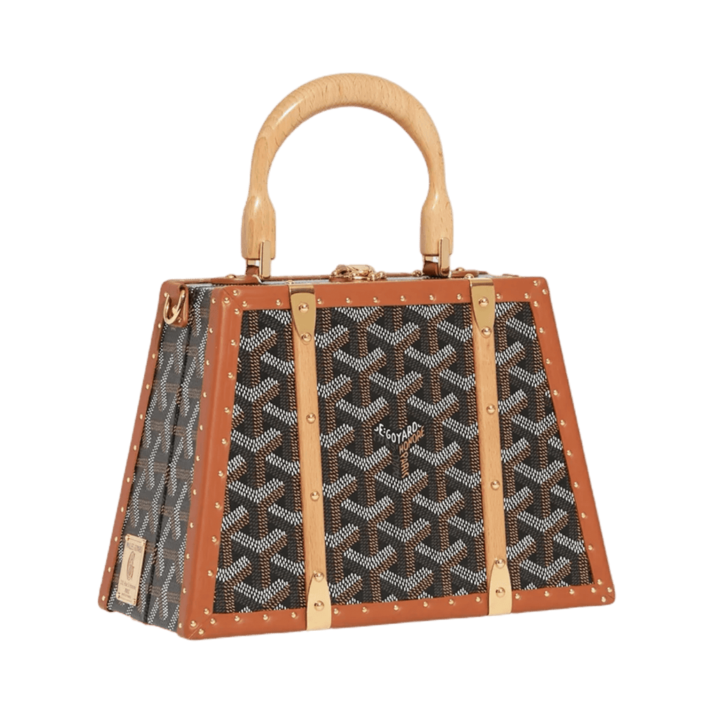 Goyard Saigon Mini Trunk Bag Black & Tan