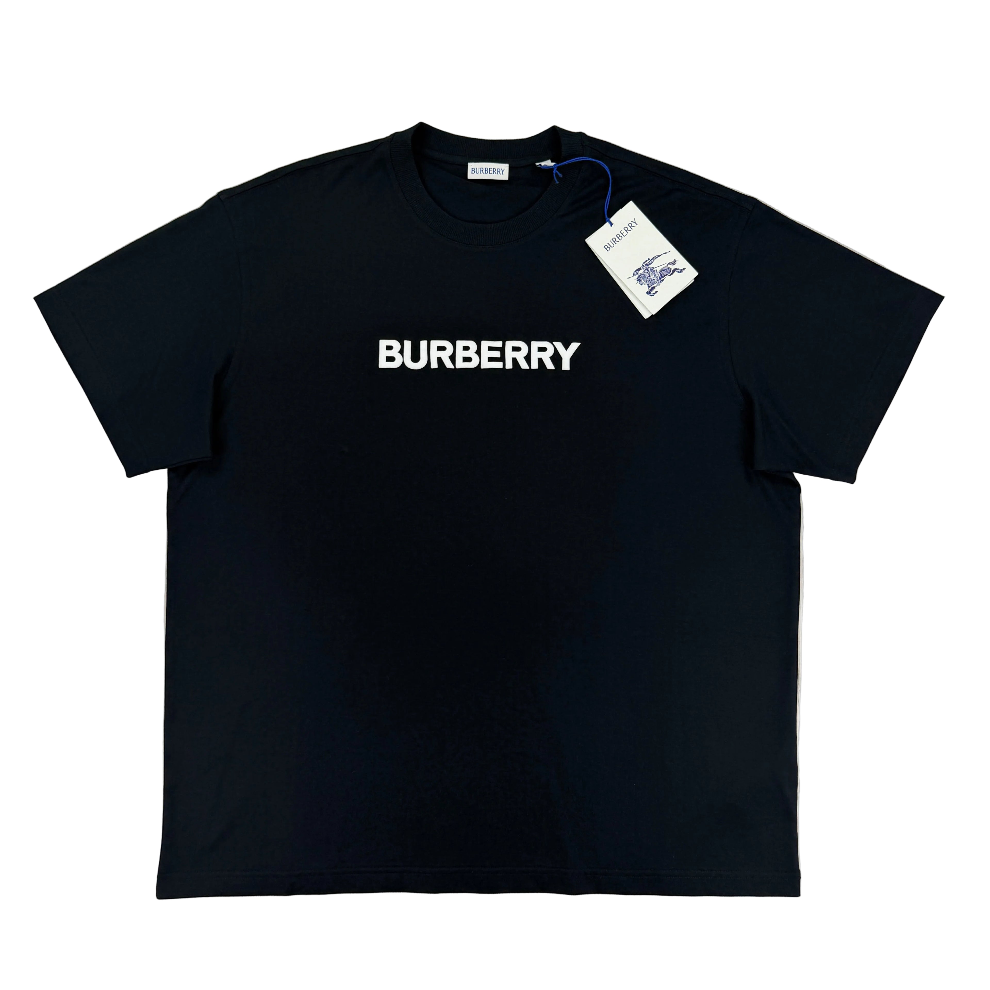 Burberry Men’s Black T-shirt & Navy Swim Short Set