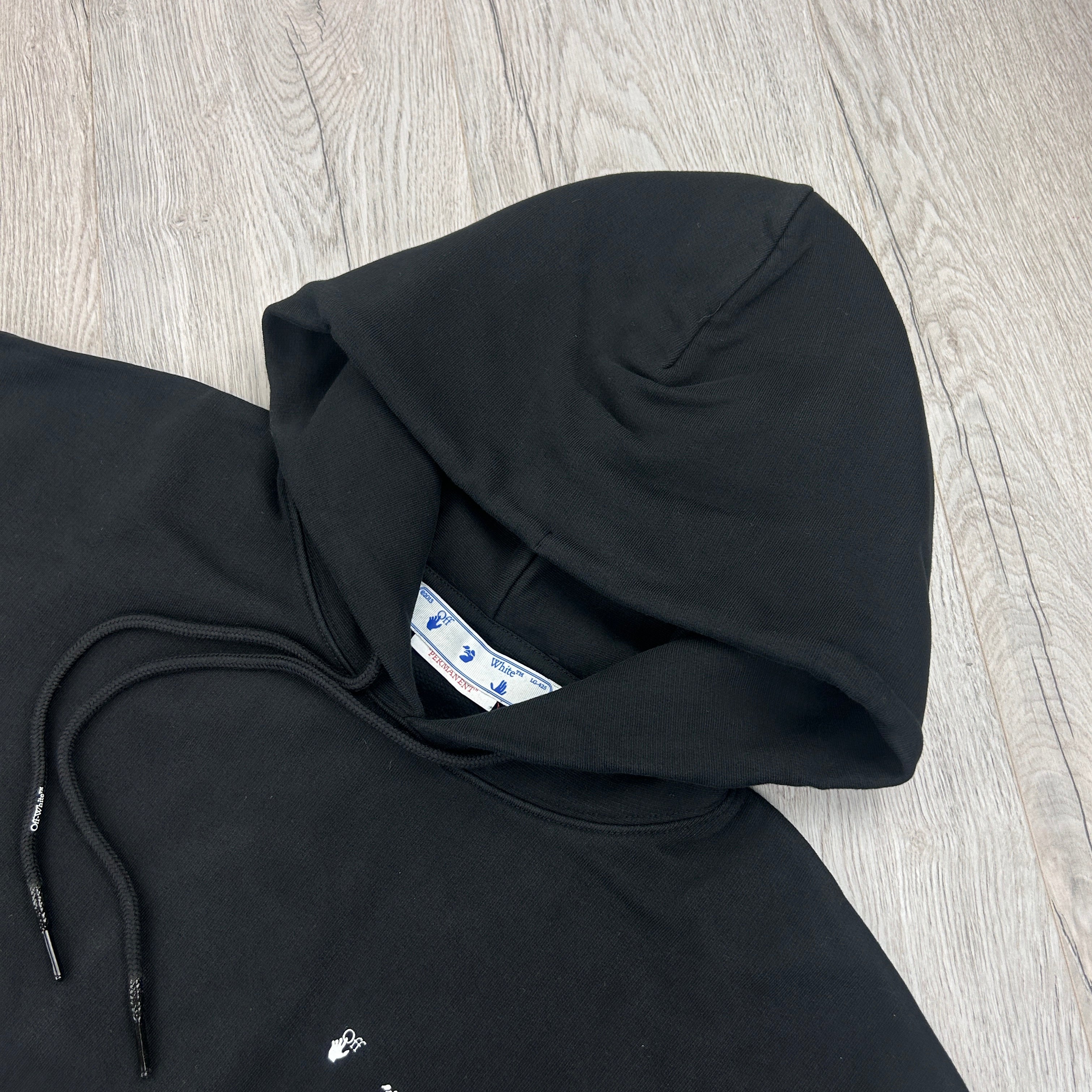 Off White Men’s Black Caravaggio Pullover Hoodie - Small