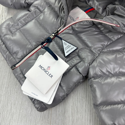 Moncler Baby Aubert Silver Down Jacket - 3-6 Months