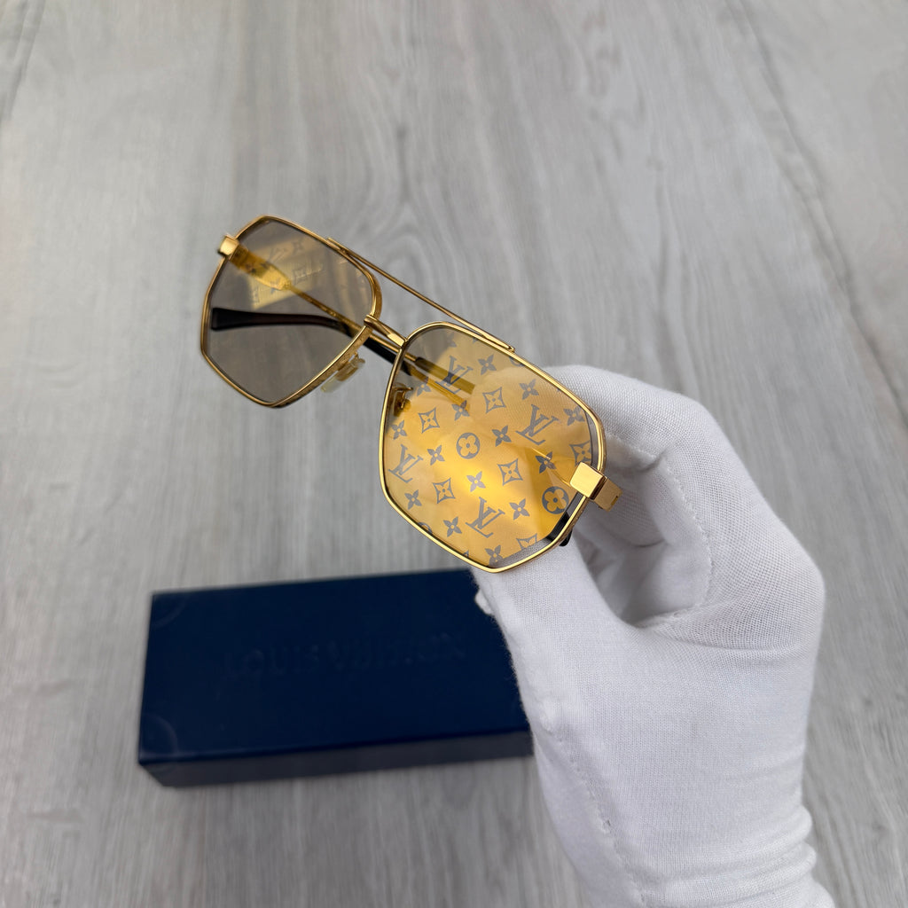 Louis Vuitton Men’s Gold Monogram Sunglasses