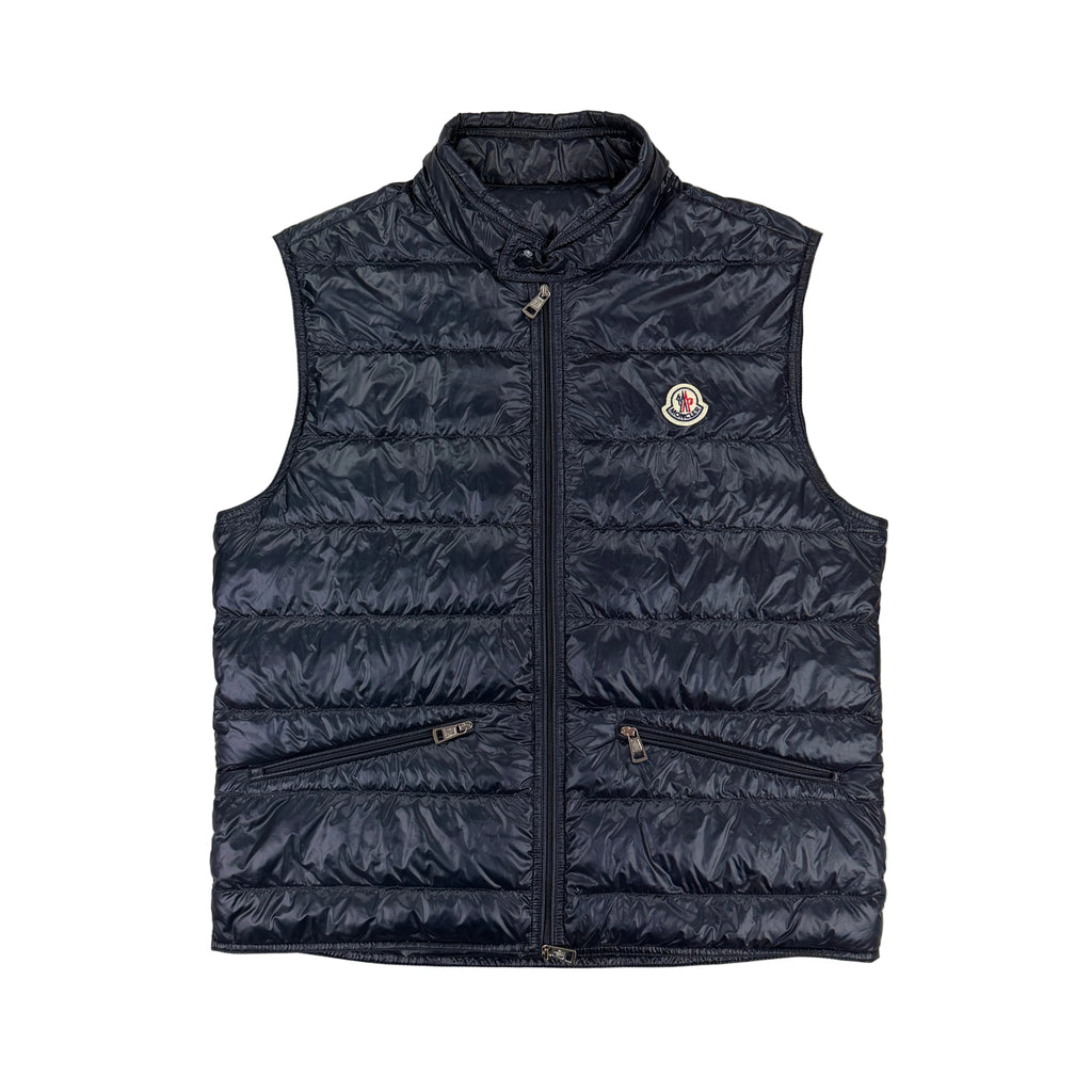 Moncler Men’s Navy GUI Gilet - Size 3