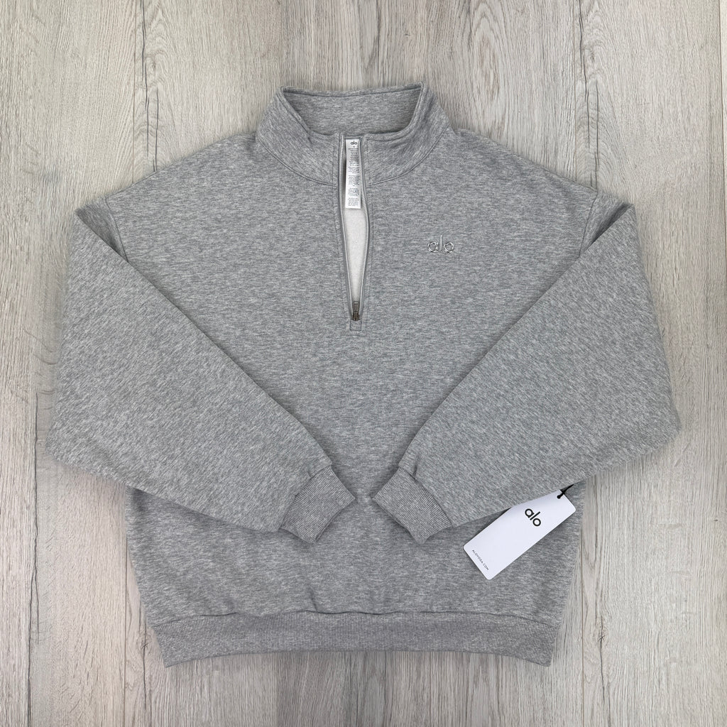 Alo Men’s Grey 1/4 Zip Fleece